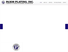 Tablet Screenshot of paxosplating.com
